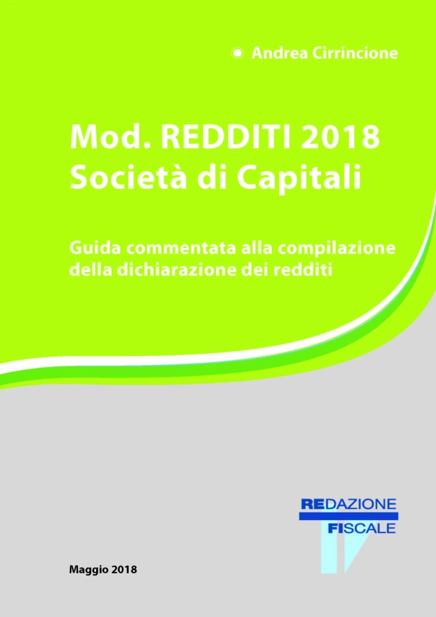 Modello REDDITI SC 2018 - Societa' di capitali