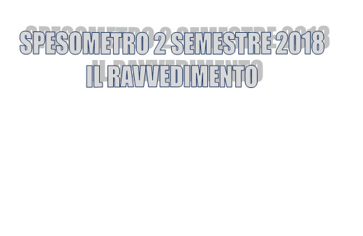 Spesometro del 2 semestre 2018 - Il Ravvedimento operoso