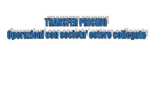  Transfer Pricing – Operazioni con società estere collegate