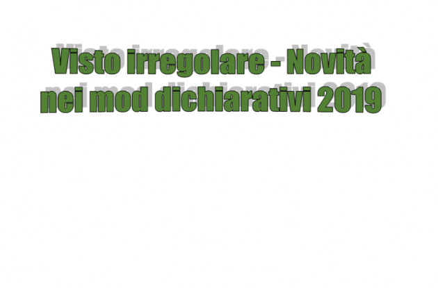 Visto di conformità irregolare - Novità nei modelli dichiarativi 2019