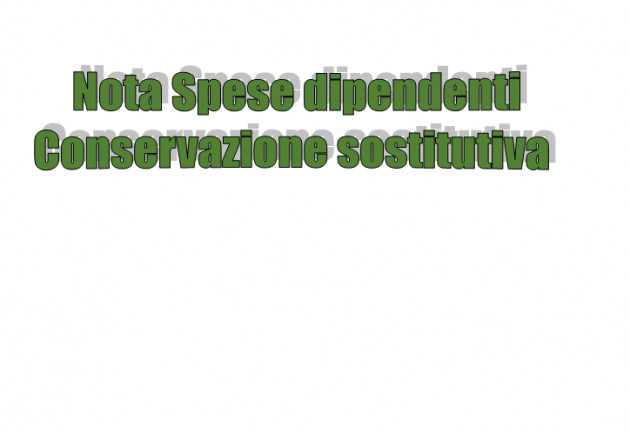 Nota Spese dipendenti – Conservazione sostitutiva