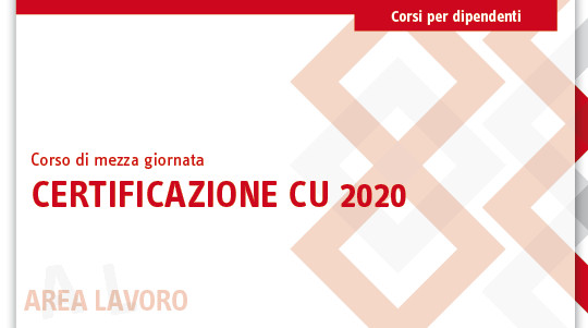 Bozza del Modello CU 2020: le principali novità