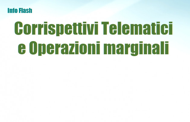 Corrispettivi Telematici - Estensione esonero per operazioni marginali