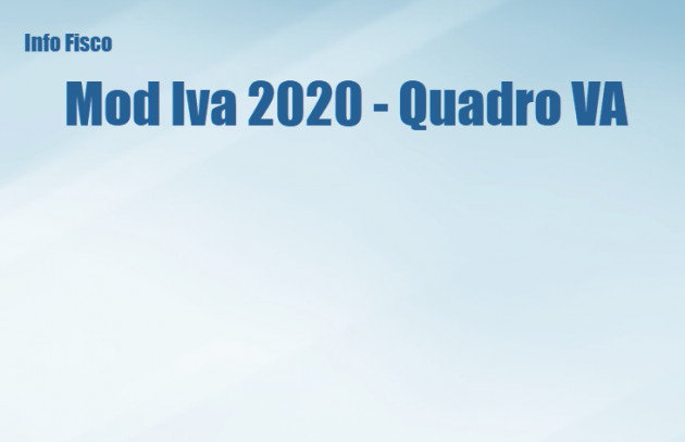 Mod Iva 2020 - Quadro VA