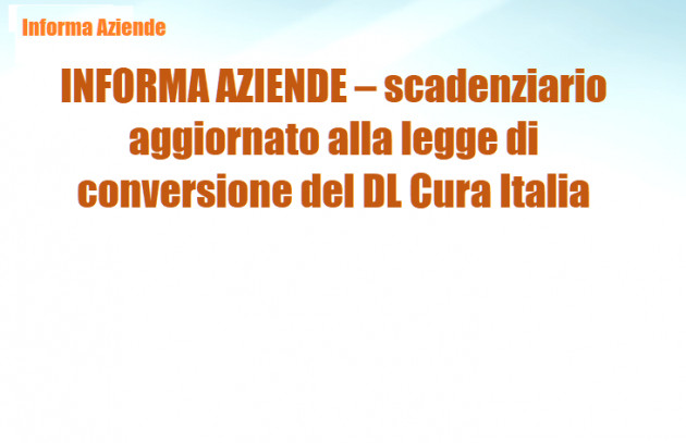 Informa Aziende Aprile-bis e Maggio 2020