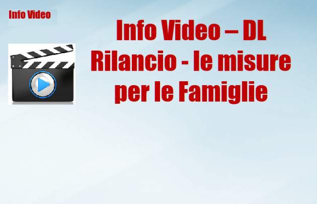 Rf-V - DL Rilancio - 3) Le misure per le famiglie