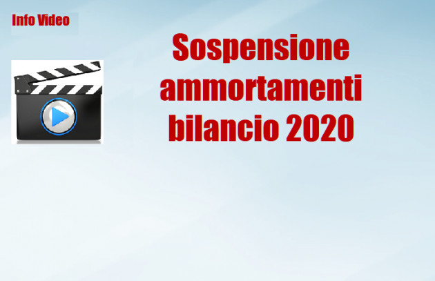 Rf-V - Sospensione ammortamenti nel bilancio 2020