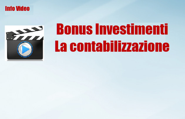 Contabilizzazione del Bonus investimenti