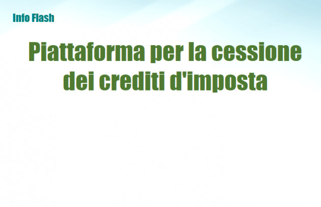 Piattaforma Cessione dei crediti d'imposta - Utilizzi da parte del cessionario