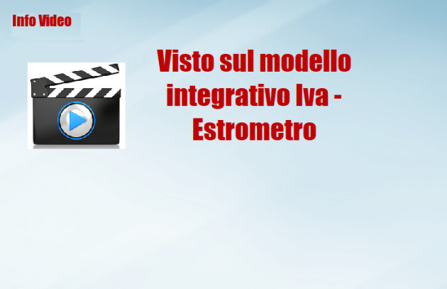 Visto sul modello integrativo Iva - Estrometro