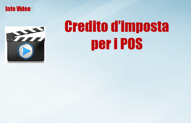 Credito d'imposta per commissioni POS