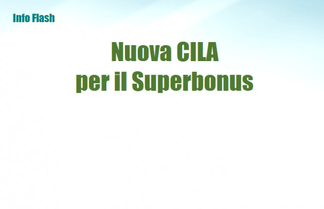 Nuova CILA per il Superbonus 110%