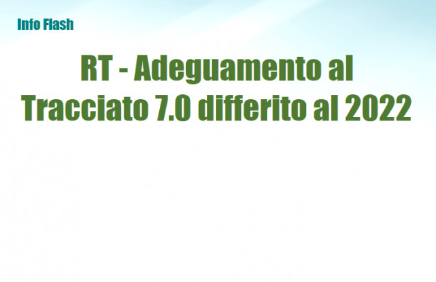 Registratori Telematici - Adeguamento prorogato al 2022