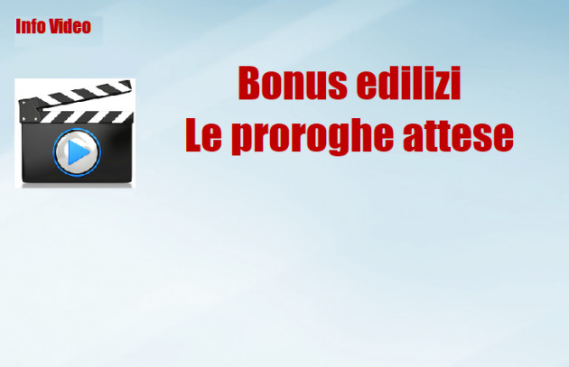 Bonus edilizi - Le novità attese