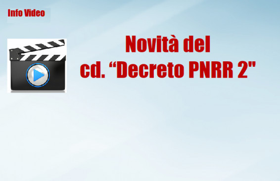 Novità del DL "PNRR 2"