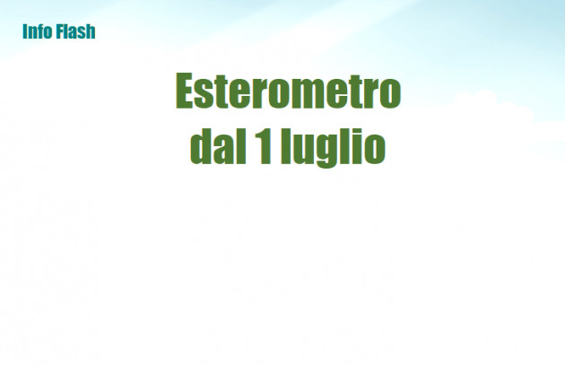 Esterometro dal 1 luglio 2022