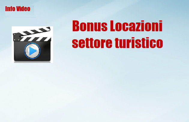 Bonus Locazioni settore turistico