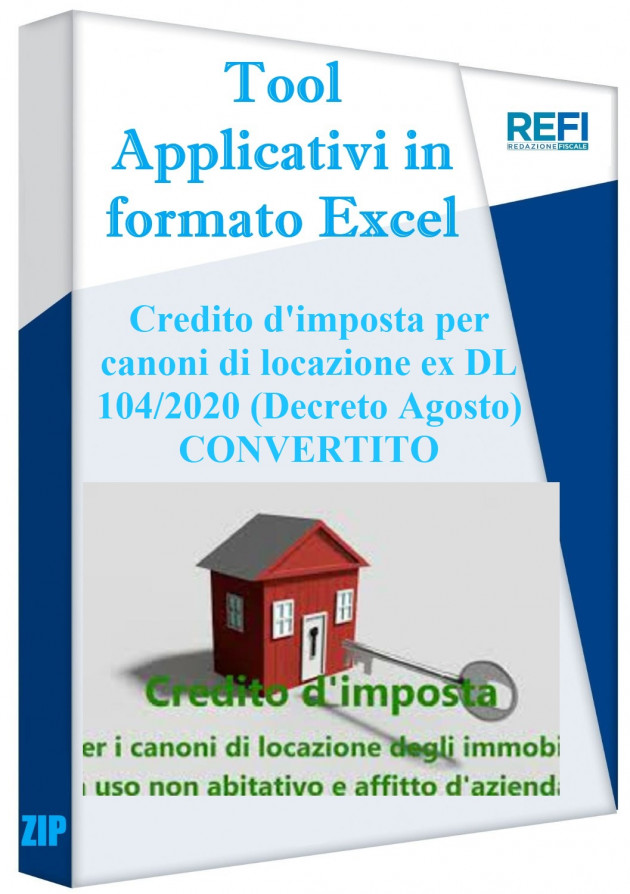 Credito d'imposta per canoni di locazione ex DL 104/2020 (Decreto Agosto) CONVERTITO