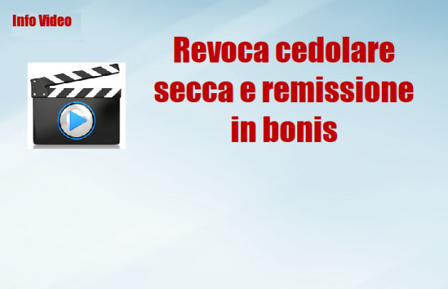 Revoca cedolare secca e remissione in bonis