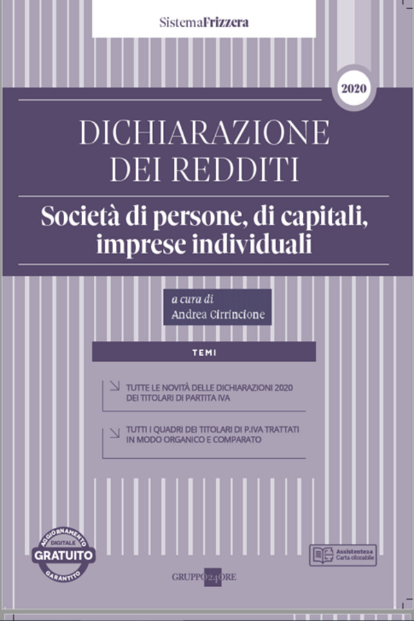 Mod. REDDITI 2020 dei Titolari di Partita Iva