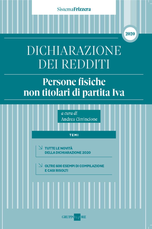 Mod. REDDITI PF 2020 Persone Fisiche non titolari di P.Iva