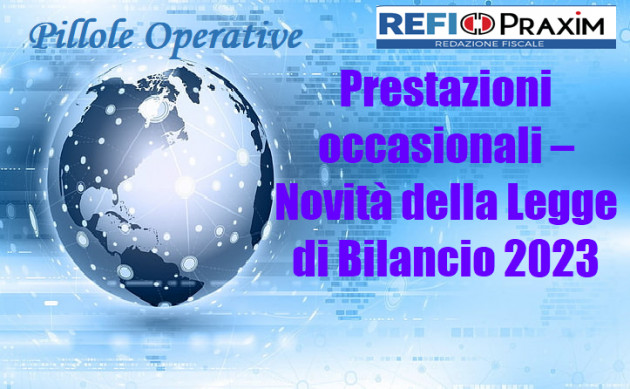 Prestazioni occasionali – Novità della Legge di Bilancio 2023