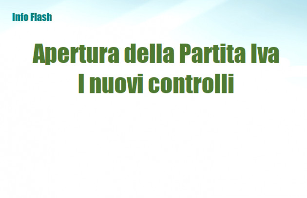 Apertura della Partita Iva - I nuovi controlli