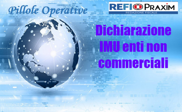 Dichiarazione IMU enti non commerciali