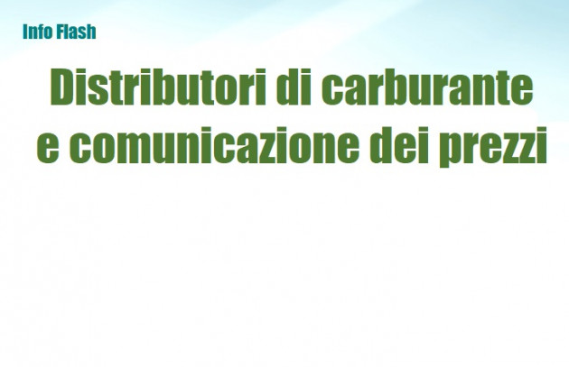 Distributori di carburante e comunicazione dei prezzi – Attuazione