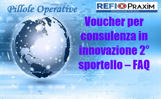 Voucher per consulenza in innovazione 2° sportello – FAQ