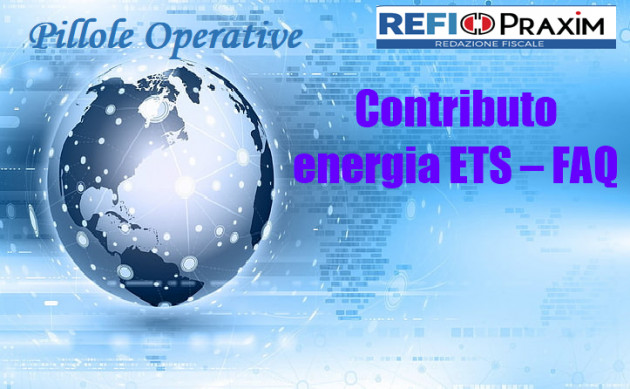 Contributo energia ETS – FAQ