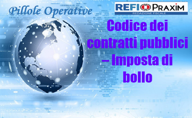 Codice dei contratti pubblici – Imposta di bollo