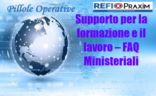 Supporto per la formazione e il lavoro – FAQ Ministeriali