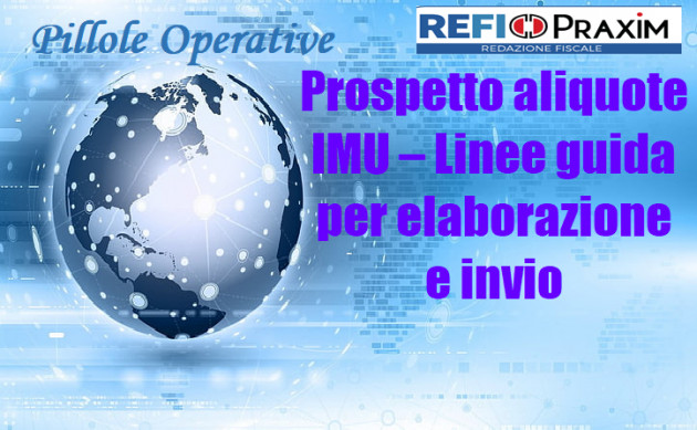 Prospetto aliquote IMU – Linee guida per elaborazione e invio