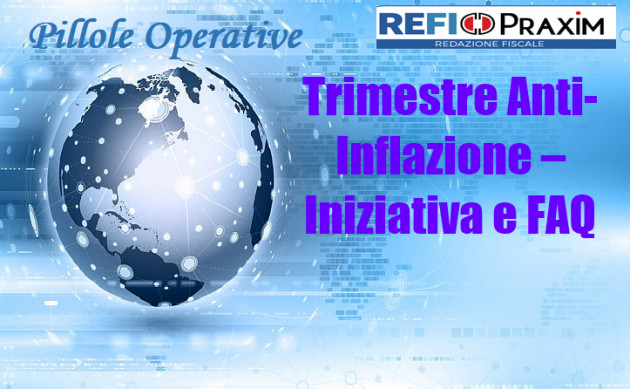 Trimestre Anti-Inflazione – Iniziativa e FAQ