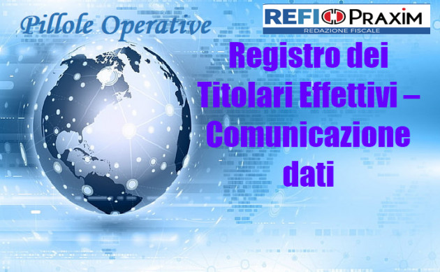 Registro dei Titolari Effettivi – Comunicazione dati