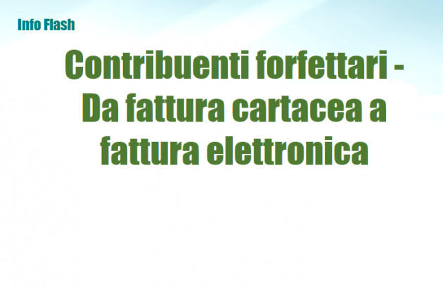 Contribuenti forfettari - Da fattura cartacea a fattura elettronica