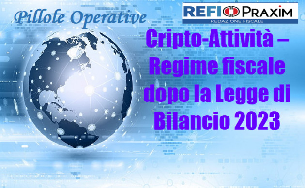 Cripto-Attività – Regime fiscale dopo la Legge di Bilancio 2023