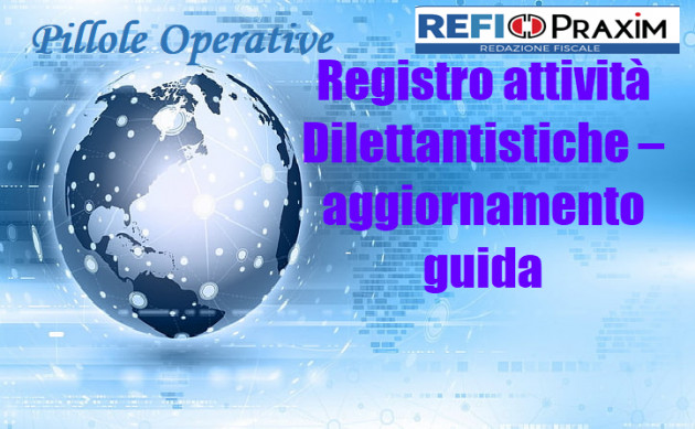 Registro attività Dilettantistiche – aggiornamento guida