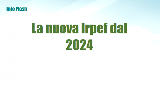 La nuova Irpef dal 2024