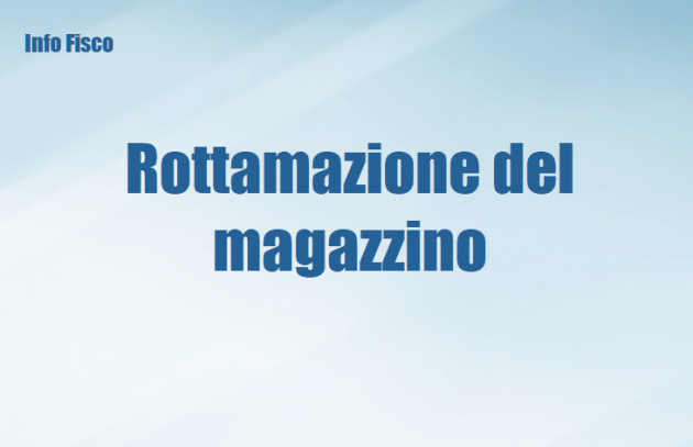 Rottamazione del magazzino