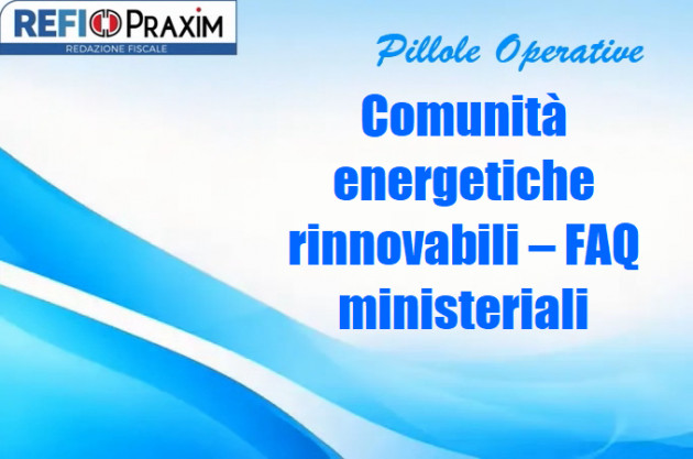 Comunità energetiche rinnovabili – FAQ ministeriali