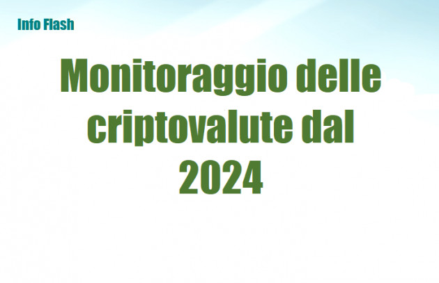 Monitoraggio delle criptovalute dal 2024