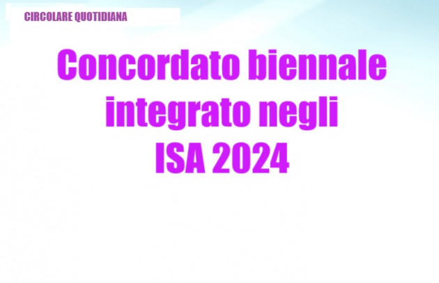 Approvati i Mod. ISA che integrano i "dati necessari" per l'adesione al Concordato biennale