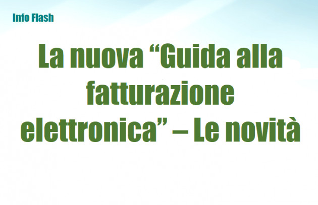 La nuova “Guida alla fatturazione elettronica” – Le novità