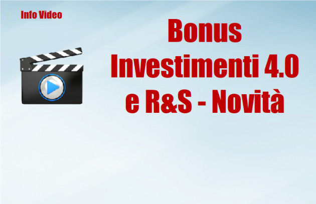 Bonus Investimenti 4.0 e R&S: Comunicazione preventiva e postuma per il loro utilizzo