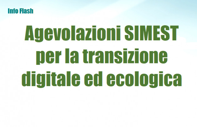 Agevolazioni SIMEST per la transizione digitale ed ecologica