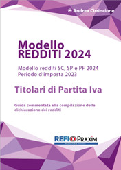 Mod. REDDITI 2024 dei Titolari di Partita Iva (in Pdf)