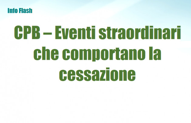 Concordato preventivo biennale – Eventi straordinari che comportano la riduzione o la fuoriuscita