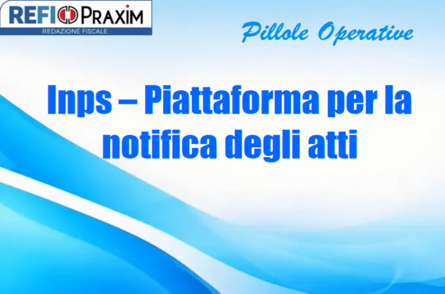 Inps – Piattaforma per la notifica degli atti